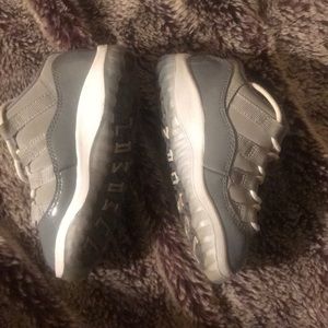 Grey and white Jordan’s